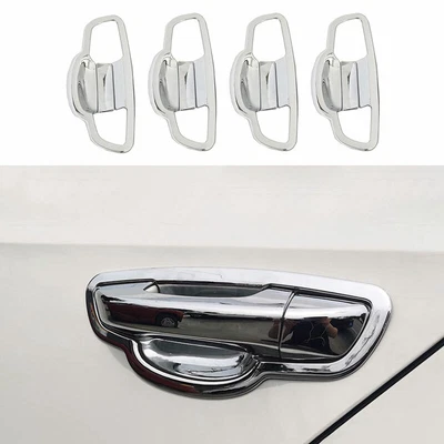 Para Volkswagen Golf MK6 ABS Plateado Exterior Puerta Exterior Cuenco Cubierta Borde Foto 1 de 4