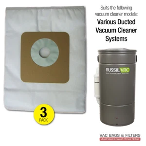 Ducted Vacuum Cleaner System Synthetic Dust Bags (3-pack) - Picture 1 of 3
