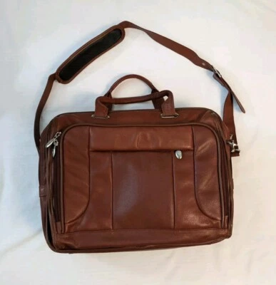 Usado en Excelente Condición McKlein RIVER WEST Piel de becerro Guijarro Cuero Grano Completo Maletín para Laptop 💼 Foto 1 de 4