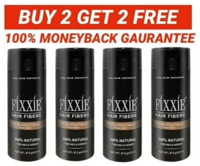 FIXXIE® Hair Building Fibres 27.5g 🔥 BUY 2 GET 2 FREE 🔥 SATISFACTION GAURANTEE