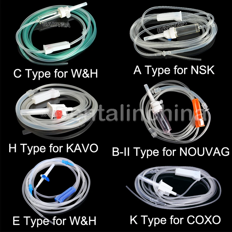 牙科植入物灌溉管软管适用于 NSK/NOUVAG 手术手机电机 — 第 1/1 张图片