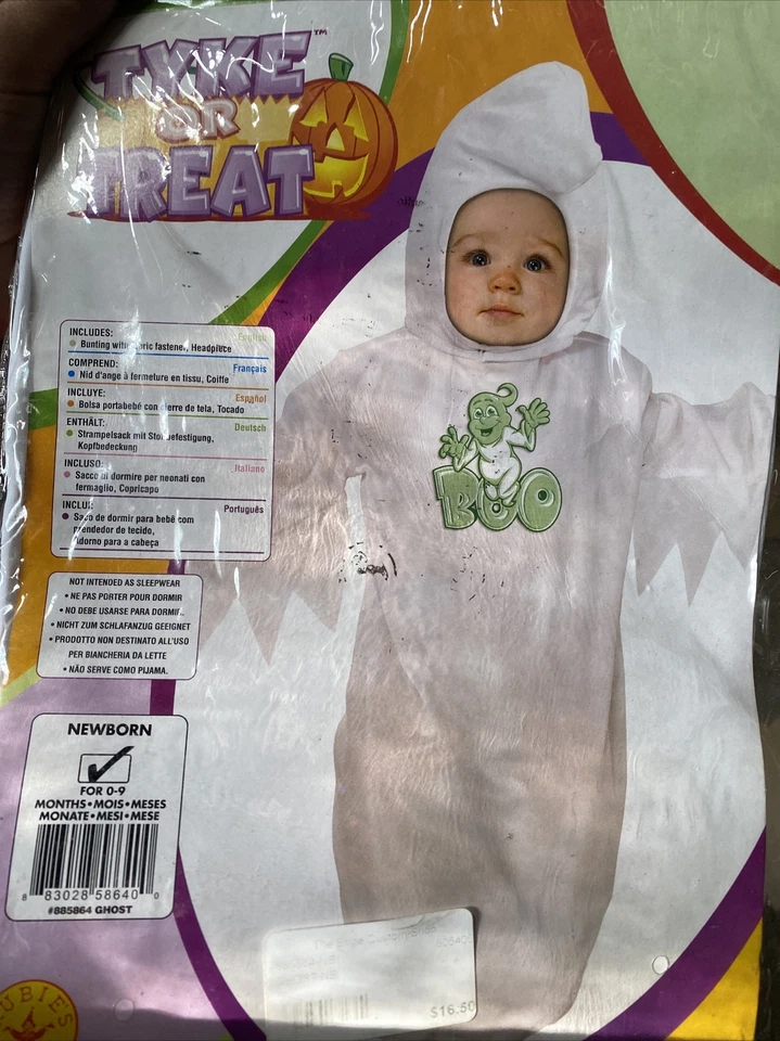 Disfraz Fantasma-Tyke Or Treat Infantil 0-9 Meses NUEVO Foto 1 de 1