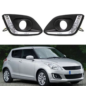 2pcs DRL LED Daytime Running Lights Turn Signal For Suzuki Swift 2014 2015 2016 - Picture 1 of 10