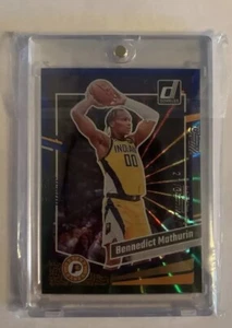 SUPER RARE Benedict Mathurin Donruss Blue And Green Laser /35 SSP Rare  - Bild 1 von 3