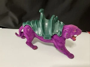 Raro tigre pantera púrpura vintage He-man con silla de montar sin correa - Imagen 1 de 8