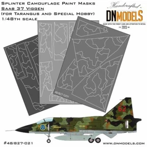 1/48 Saab 37 Viggen Splinter Camouflage Paint Mask for Tarangus/Special Hobby - Bild 1 von 1