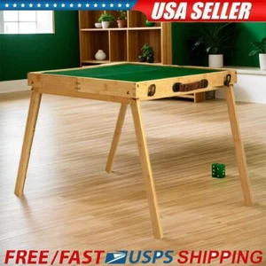 Foldable Mahjong Table with Chinese Mahjong Tiles Set Portable Mahjong Game Kits - Picture 1 of 11