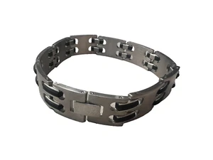 Pulsera Jenny Lane Suiza de acero inoxidable y esmalte negro para hombre - Imagen 1 de 4