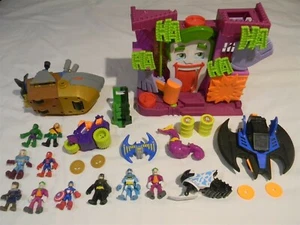 Imaginext Joker Fun House Batman Batplane Captain America Large Lot - 4F - Picture 1 of 8
