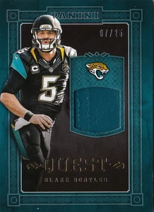 Camiseta deportiva Panini Quest Prime Patch 2016 Blake Bortles #8 Jaguars/25 - Imagen 1 de 1