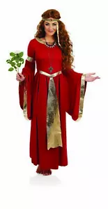 Womens Renaissance Princess Costume S - XXL Medieval Lady Maiden Fancy Dress - Picture 1 of 4