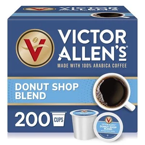 Victor Allen Donut Shop Mischung Kaffeepads 200 Stück Medium Röstung K Tasse - Bild 1 von 10