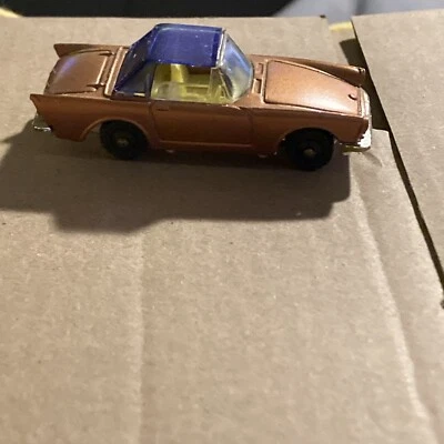 ** Husky SUNBEAM ALPINE gold w/blue roof diecast Made In Great Britain - Image 1 of 4