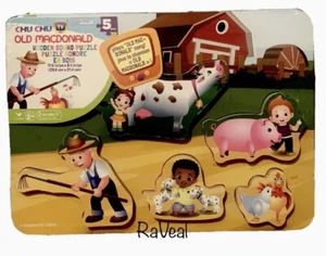 Chu Chu TV Old MacDonald Holz 5 Stück Sound Puzzle - Bild 1 von 1