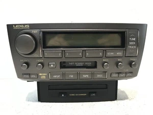 04-06 Lexus LS430 Receptor de radio Audio CD Reproductor de casete OEM 86120-50B20 - Imagen 1 de 5