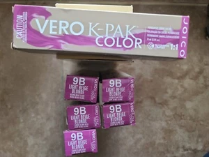 Joico VERO K - PAK COLOR Hair Color 9B Light Beige Blonde 7 Pieces - Picture 1 of 1