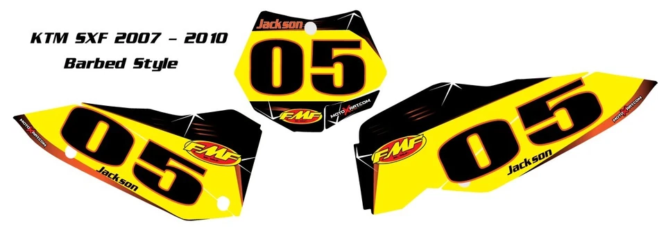 Gráficos de números personalizados para KTM 150 2007-2010 pegatinas calcomanías gráficos Foto 1 de 1