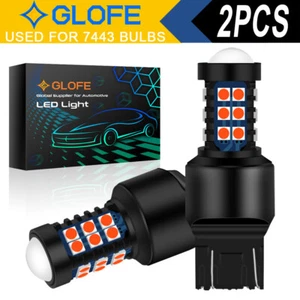 GLOFE T20 7443 Bright 2100LM 30SMD LED Red Brake Stop Light Bulbs T20 7440 7444 - Picture 1 of 8