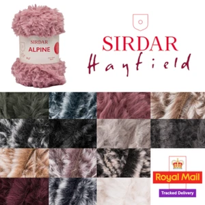 Sirdar Alpine Super Chunky 50g Knitting Crochet Yarn Polyester Fur Effect Fluffy - Picture 1 of 35