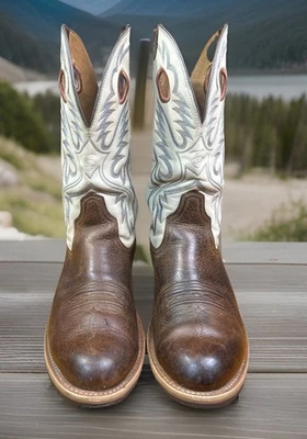 Ariat Hombre Híbrido Venttek Distressed Western Bota Punta Ancha Marrón 10.5EE Foto 1 de 4