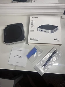 NEW Mac Mini M4, M4 Pro Hub & Stand with NVMe SSD Enclosure 11 in 1 USB Micro SD - Picture 1 of 15
