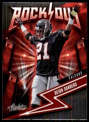 2023 Absoltue Rock Out #5 Deion Sanders Atlanta Falcons - Image 1 of 2