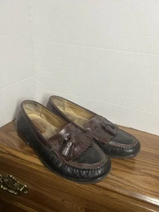 Florsheim Zapatos Hombres 10B Kilt Borla Mocasín 12036-009 Cuero Marrón Y Negro - Imagen 1 de 15