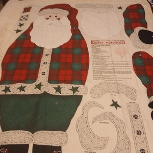 Daisy Kingdom "Santa" Tür Stoff Panel - Cut 'n Sew 43" hoch mit Anleitung  - Bild 1 von 5