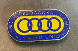 seltene Auto Union Plakette 250 000 KM auf Auto Union 10,7x5,5cm Abzeichen - Bild 1 von 4