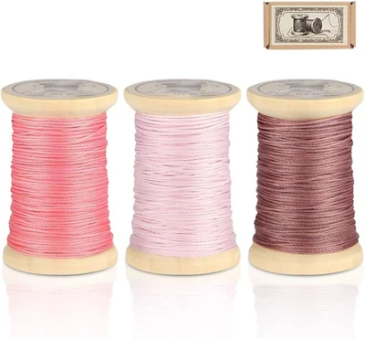 Natural Waxed Thread, 0.55Mm/0.8Mm, Wax Thread for Handcrafted Wrapping, Sewing, - Image 1 of 4