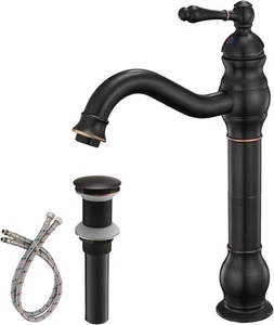 BWE 360° Swivel Bathroom Vessel Sink Faucet Oil Rubbed Bronze - Picture 1 of 3