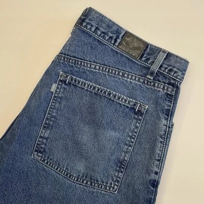 Pantalones de mezclilla vintage Levi's SilverTab holgados para hombre 38x32 pierna ancha Y2K hechos en EE. UU. Foto 1 de 4