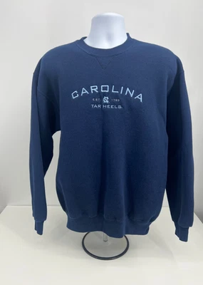 Vintage North Carolina Tar Heels Pullover Crewneck Sweatshirt Made in USA Large - Image 1 of 4