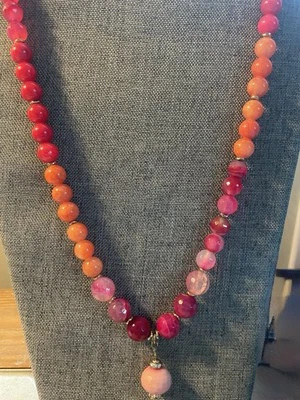 VERA BRADLEY Women's Semi Precious Pink Stone Statement Necklace - Image 1 of 4