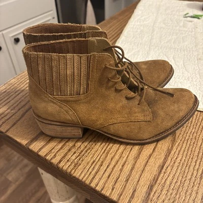 Matisse 皮靴女式 7.5 码踝棕色巴西制造  — 第 1/4 张图片