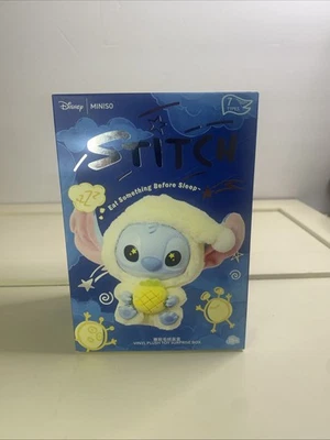Auténtica figura de vinilo Miniso Stitch Eat Something Before Sleep Series caja ciega Foto 1 de 4