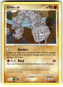 Pokémon TCG Onix 69/100 Fronte della Tempesta Normale quasi nuovo - Foto 1 di 2