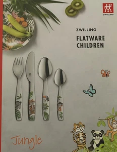 Zwilling Kinder Ess Besteck 4-Teilig Jungle Tiermotive Edelstahl Set Rostfrei - Bild 1 von 1