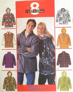 UC McCalls 9581 Sew Pattern Men Women Fleece Zip Jackets Coats Hoods Large 42-44 - Bild 1 von 4