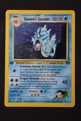 Giovanni's Gyarados 5/132 Gym Challenge Holo 1st Edition - Image 1 of 4