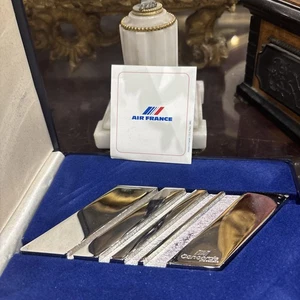 Flugzeug Le Concorde Air France Werbung Presse Papier Duseaux Box Epoche 1970 - Bild 1 von 6