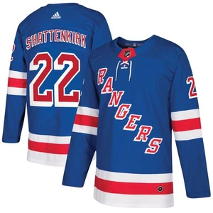 Camiseta deportiva Adidas azul XL 54 auténtica para hombre New York Rangers Kevin Shattenkirk #22 - Imagen 1 de 3