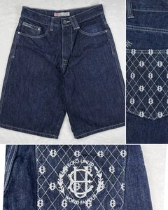 Mens Ecko Unlimited Jean Shorts Baggy Jorts Size 30 Denim Y2K Skater Grunge Dark - Picture 1 of 11