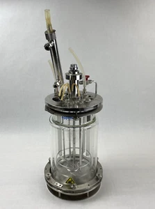 Eppendorf G-1395-13  3L Liter Glass Jacketed Vessel Bioreactor - Picture 1 of 23