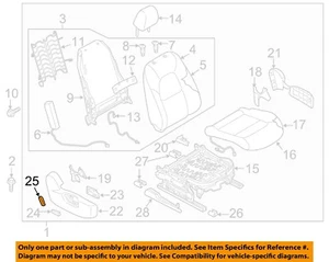 MAZDA OEM 16-17 CX-9 Passenger Seat-Seat Switch Knob KH26881G502 - Picture 1 of 2