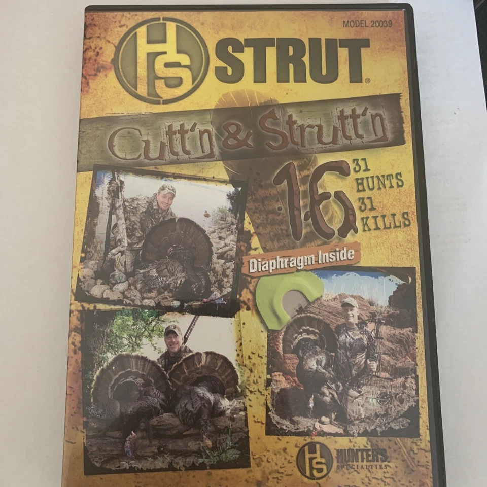 Hunters Specialties Strut Cutt'n & Strutt'n 16, 31 Hunts (DVD) Foto 1 de 1