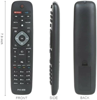 Universal Remote Control for Philips TV & Blu-Ray DVD 65PFL5602/F7, 50PFL5604/F7 - Image 1 of 4