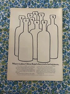 Vintage 1970 Chivas Regal Scotch Print Ad Where To Place Chivas Regal - Picture 1 of 7
