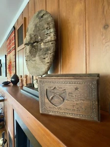 World War II 450th Military Police North Africa 1942-1944 Tramp Trench Art Box - Picture 1 of 14