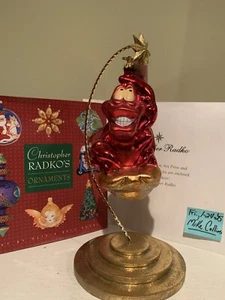Ornamento Disney LA SIRENITA de Christopher Radko "Sebastian" *USADO* - Imagen 1 de 6